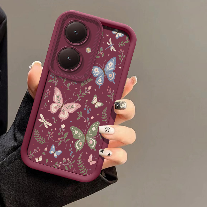 Vivo Y28 - Colorful Butterfly Phone Case For Vivo
