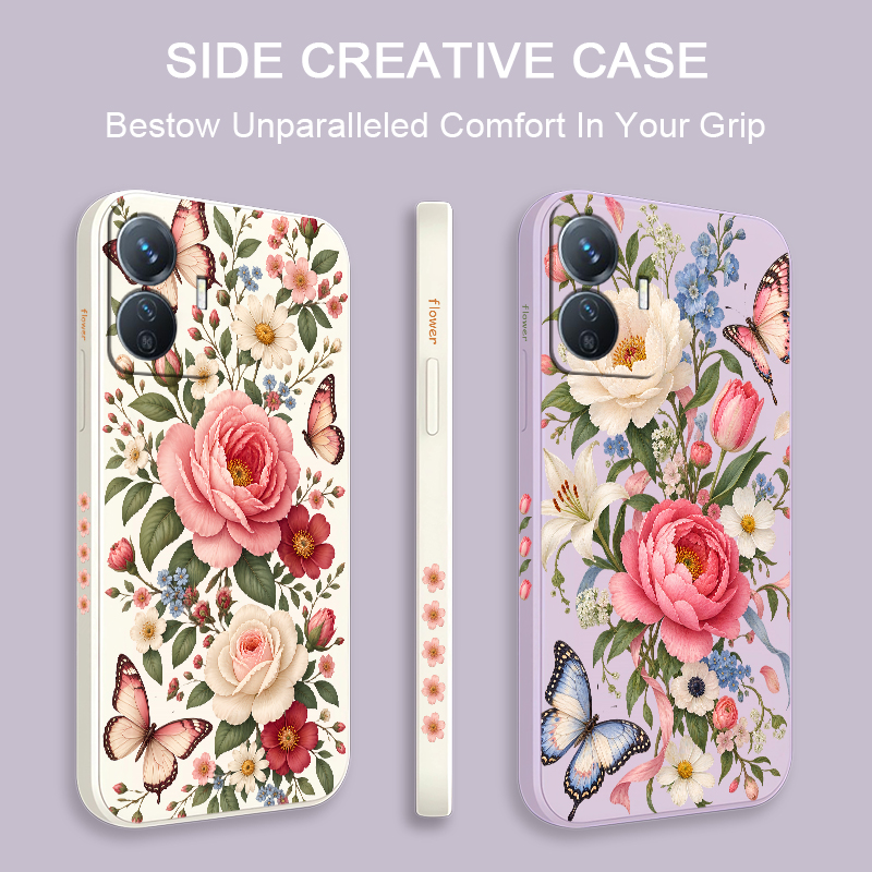 Flowers Butterflies Case For V - Vivo Y28 ulasan dan harga