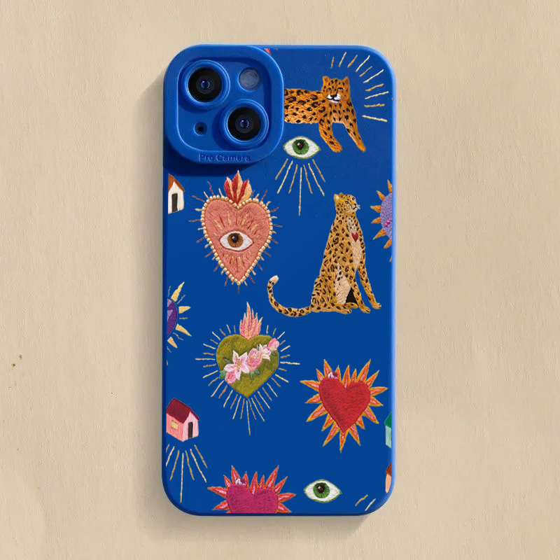 Floral Leopard Eyes Phone Case - Samsung Galaxy S25 ulasan dan harga