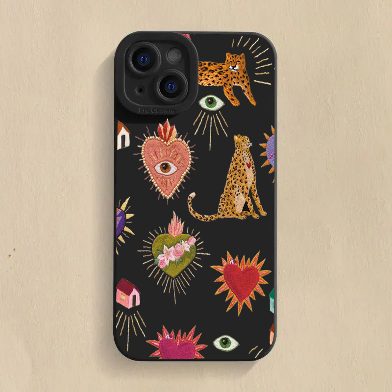 Floral Leopard Eyes Phone Case - Samsung Galaxy S25 ulasan dan harga