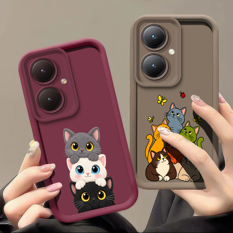 Cute Funny Cat Pattern Phone C - Vivo Y28 ulasan dan harga