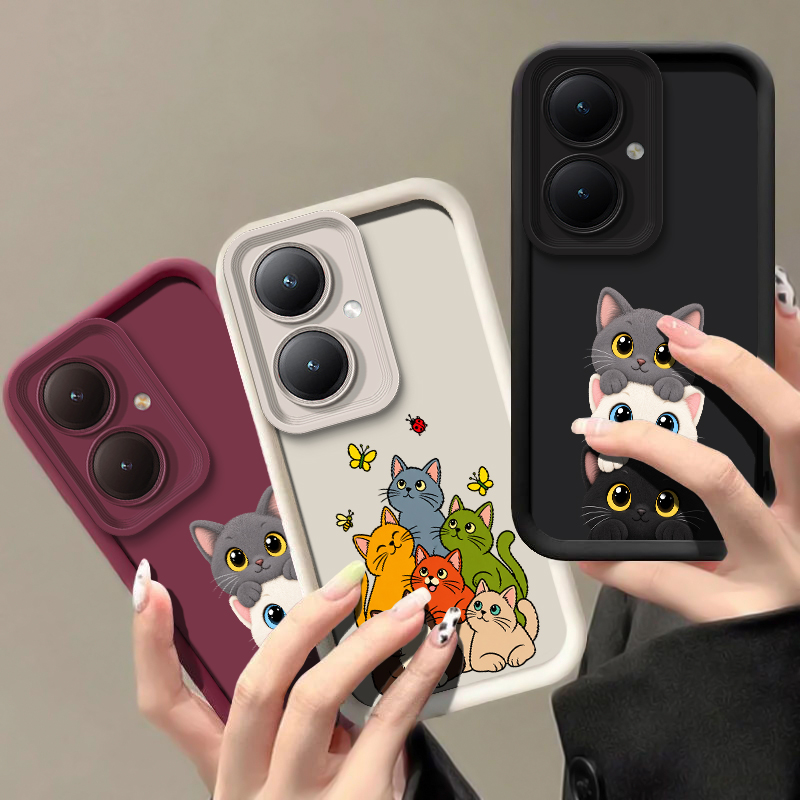 Cute Funny Cat Pattern Phone C - Vivo Y28 ulasan dan harga