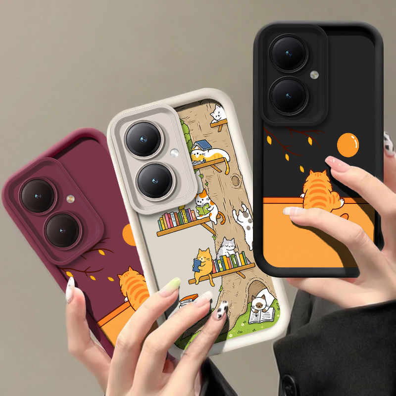 Cute Coloful Cats Phone Case F - Vivo Y28 ulasan dan harga