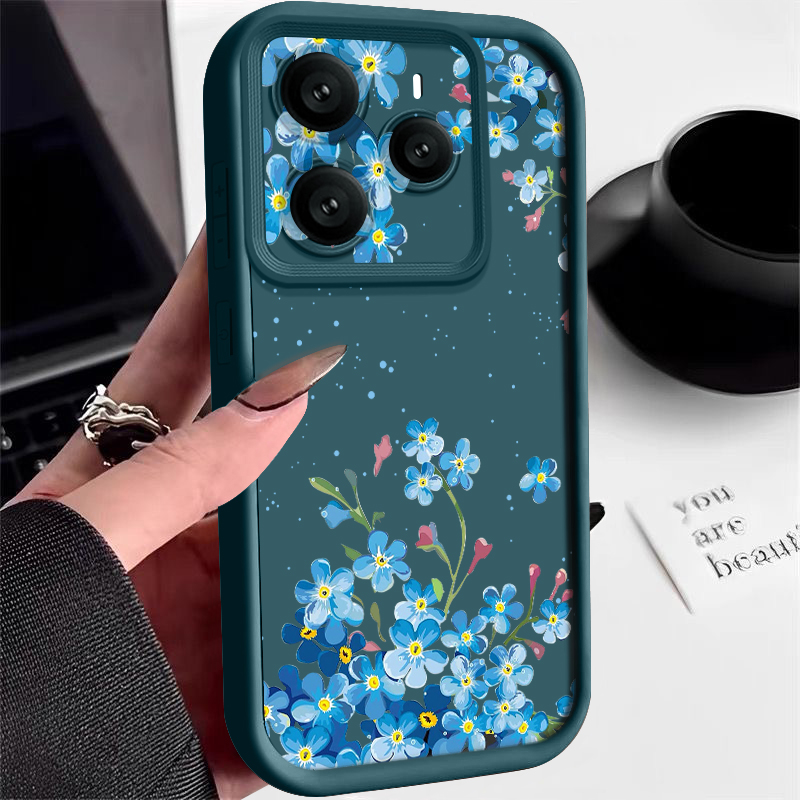 Colored Flowers Pattern TPU Ph - Xiaomi Redmi Note 14 ulasan dan harga