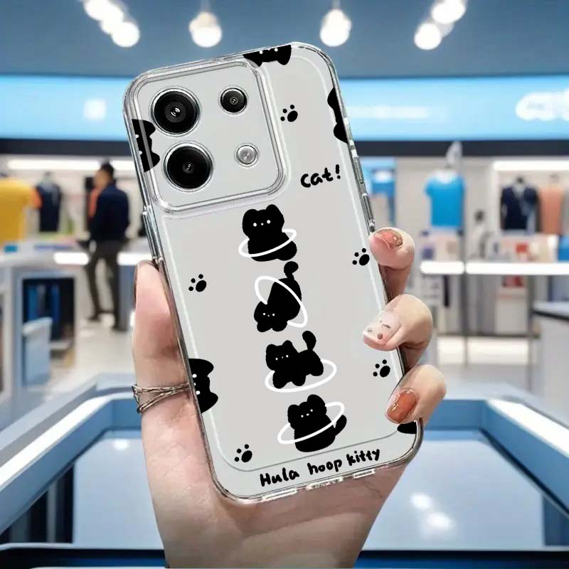 Black Cat Cartoon Cute For Xia - Xiaomi Redmi Note 14 ulasan dan harga