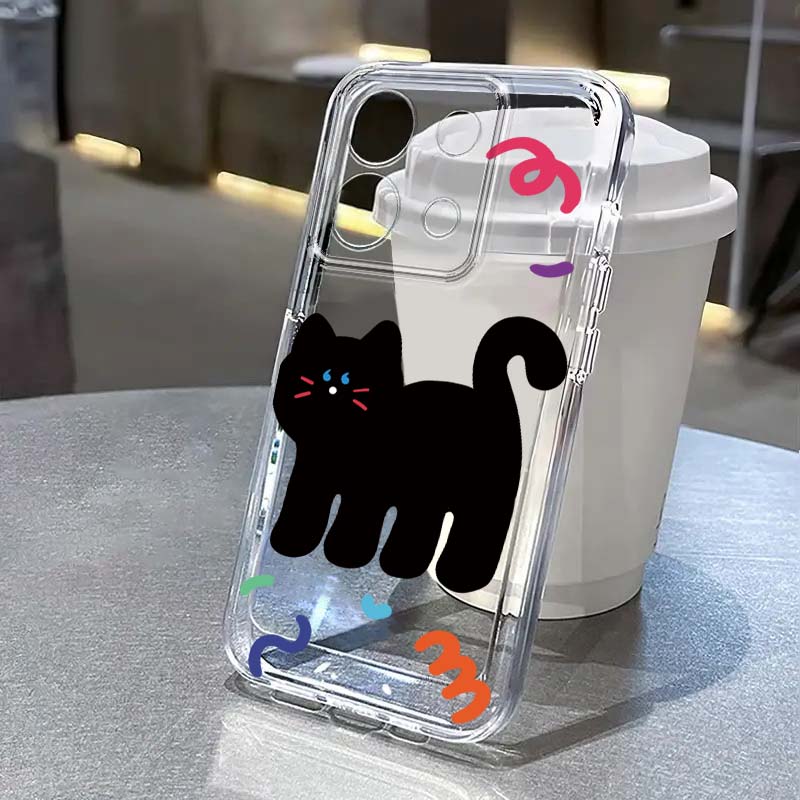 Black Cat Cartoon Cute For Xia - Xiaomi Redmi Note 14 ulasan dan harga
