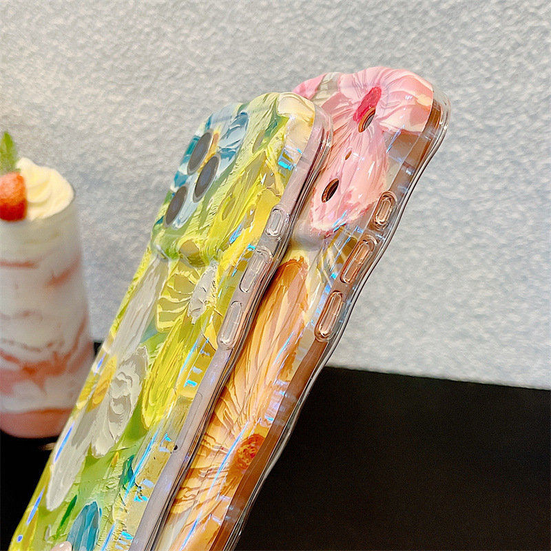 Fashion Oil Painting Flowers W - Apple Iphone 16 ulasan dan harga